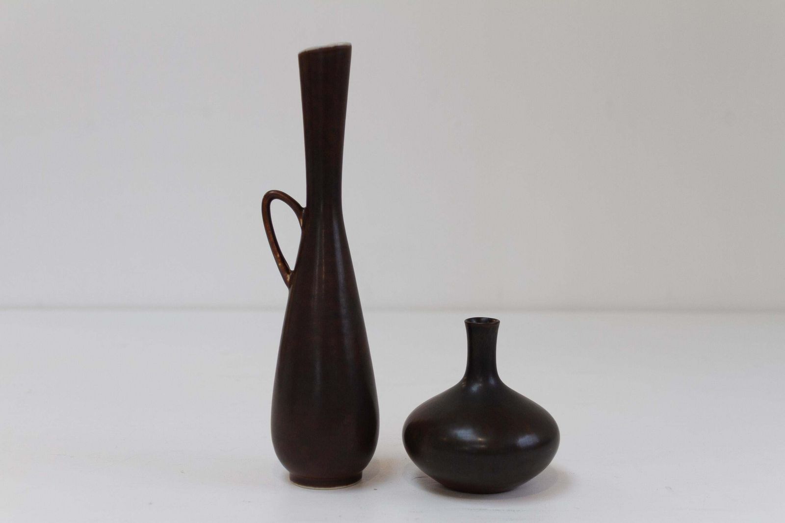 photo furniture 2 Stoneware Vases By Carl Harry Stålhane For Rörstrand Sweden, 1950s.