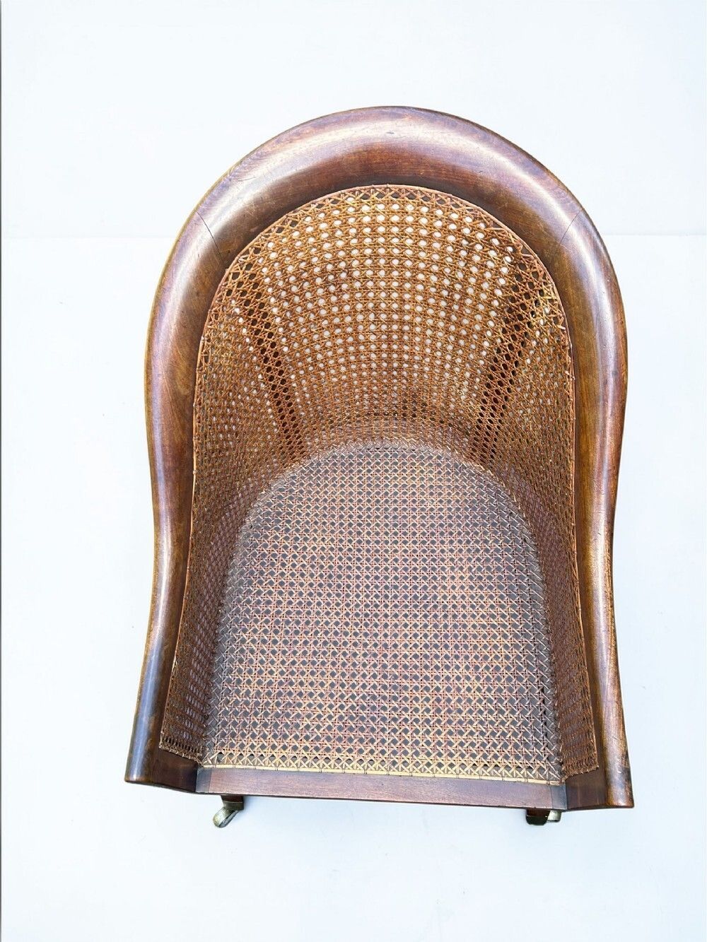 Gillows Regency Mahogany Bergere/Library Arm Chair. photo for sale