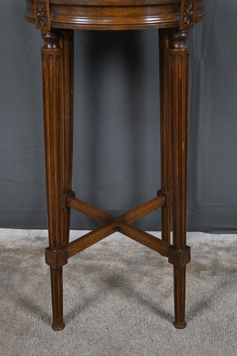 Furniture Swivel High Chair In Beechwood, Louis XVI Style – 1900 photo