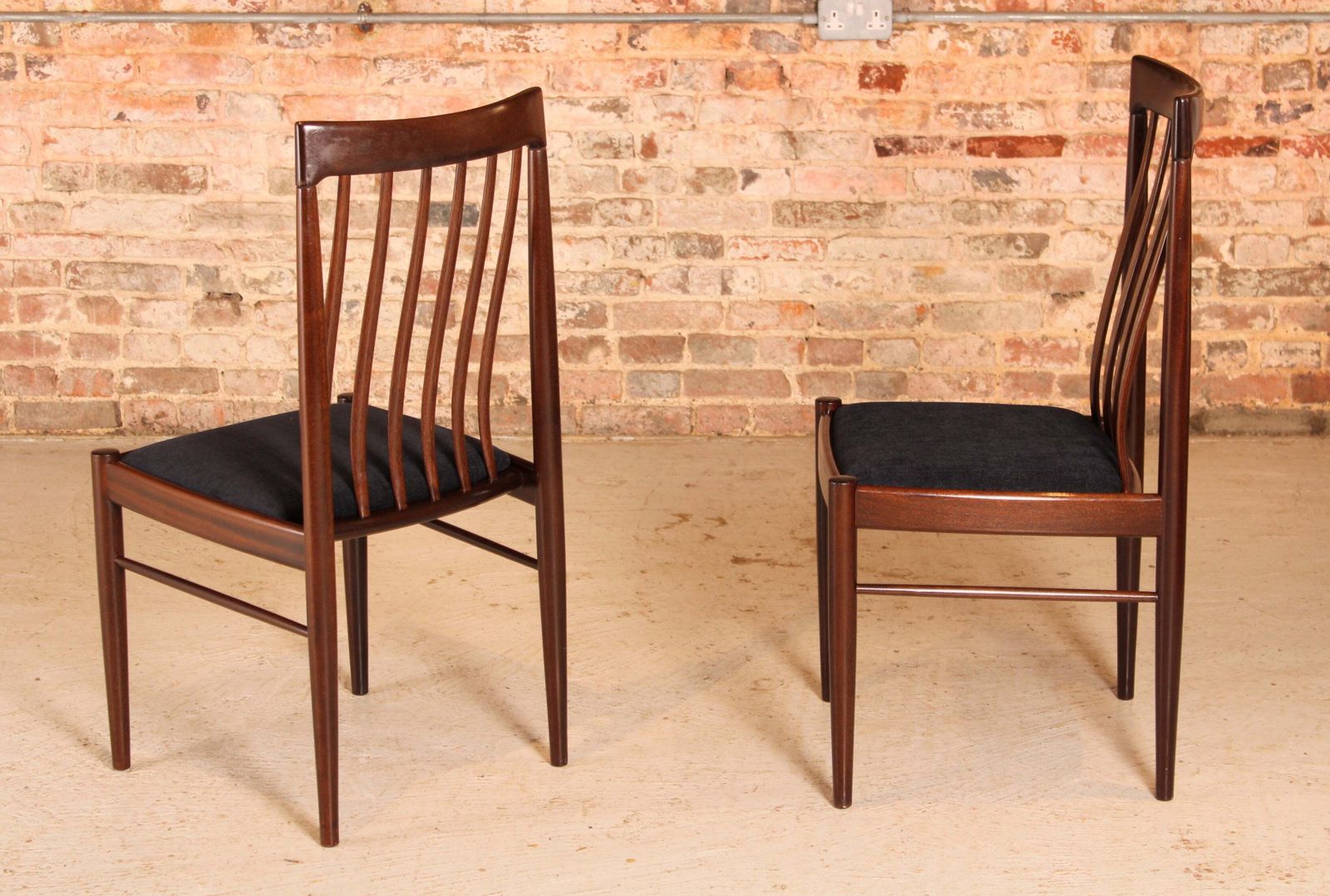 photo furniture Set Of 6 Danish Mid Century Mahogany Dining Chairs By H.W. Klein For Bramin, Circa 1960s