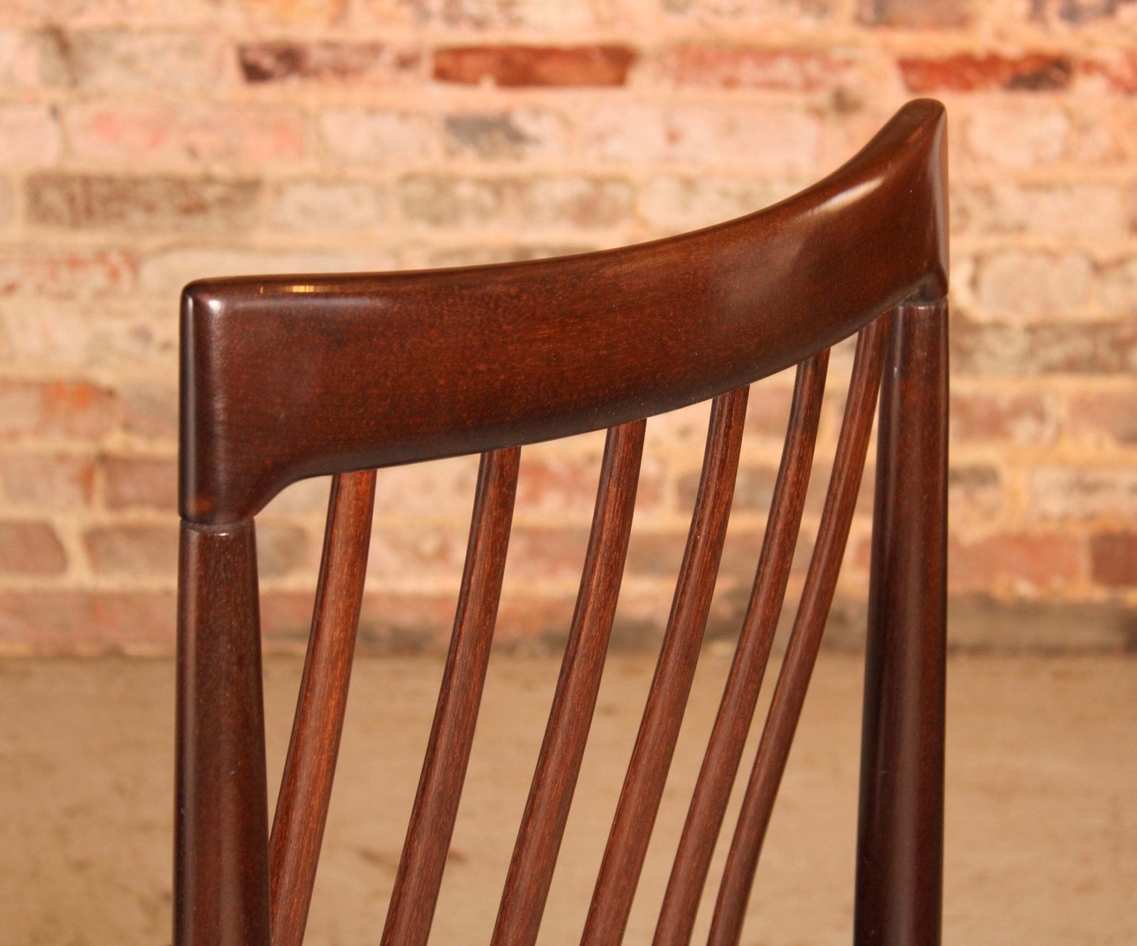photo for sale Set Of 6 Danish Mid Century Mahogany Dining Chairs By H.W. Klein For Bramin, Circa 1960s