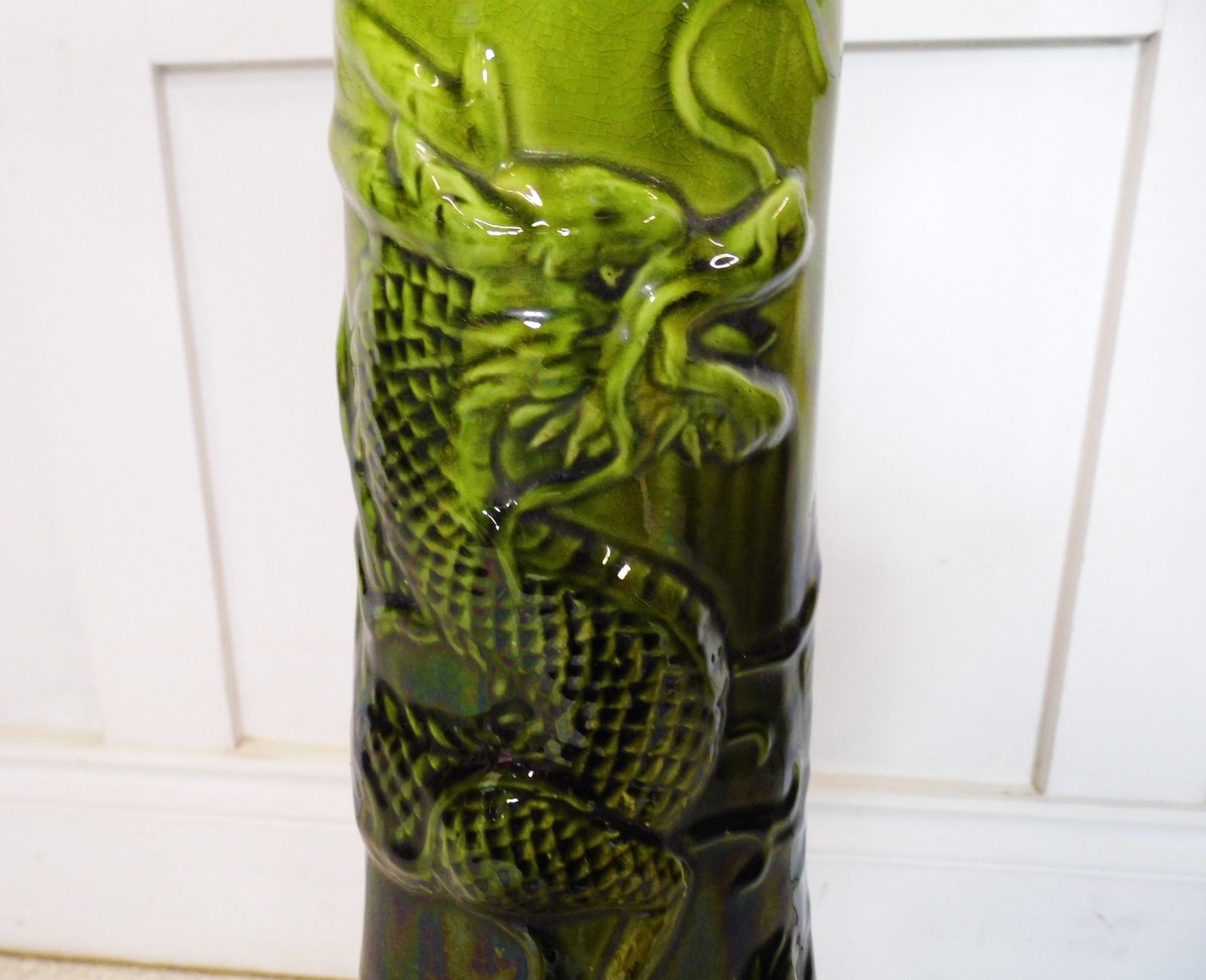 photo furniture Antique English Aesthetic Movement Jaanese Dragon Jardiniere And Stand 19th Cent