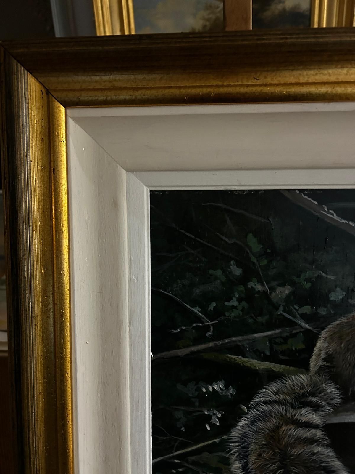 John Wachorn Oil Painting Of A Woodland Squirrel photo furniture