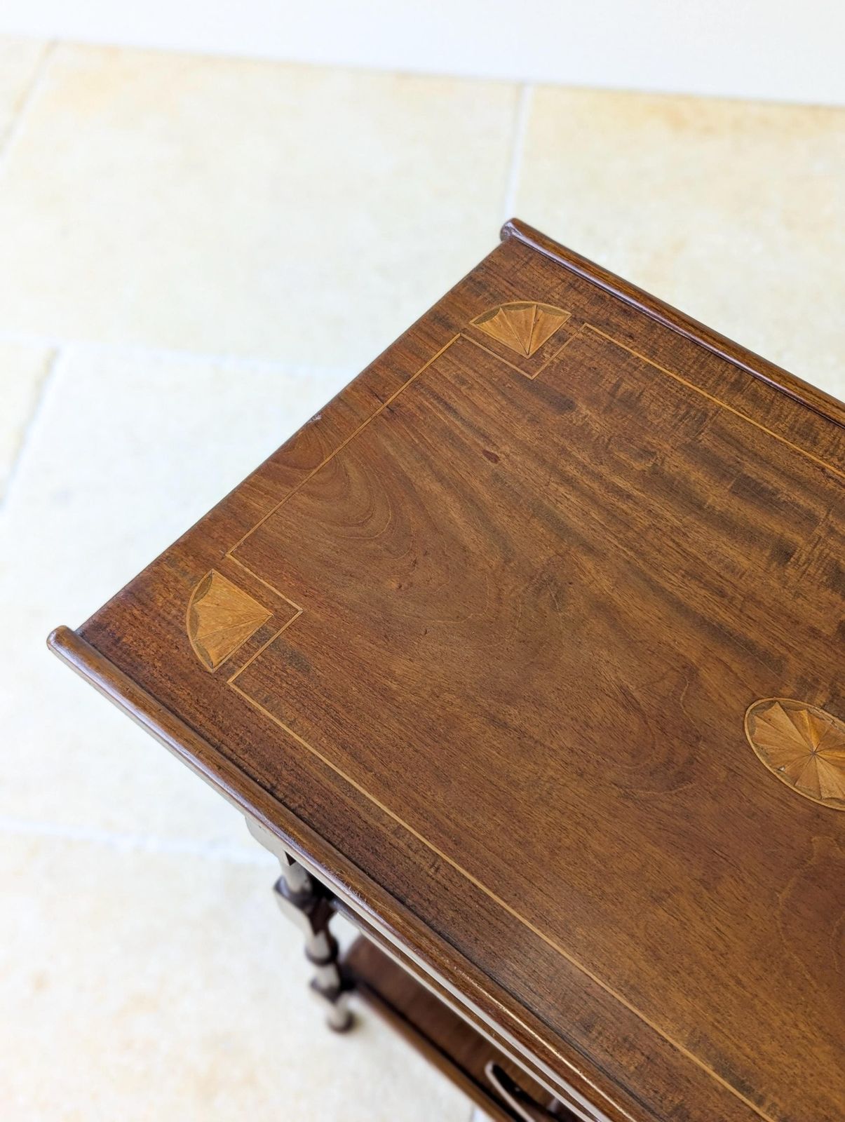 Antique Edwardian Mahogany Anglo Japanese Pagoda Occasional Table C.1910 photo furniture