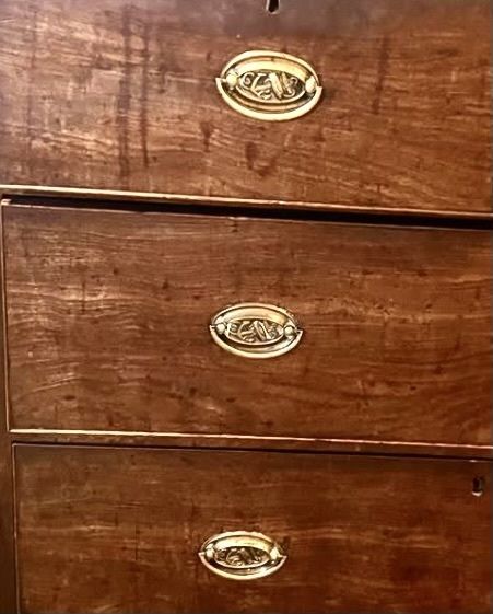 Chest Of Drawers Georgian Mahogany Oak English, Circa 1800 1820 photo furniture