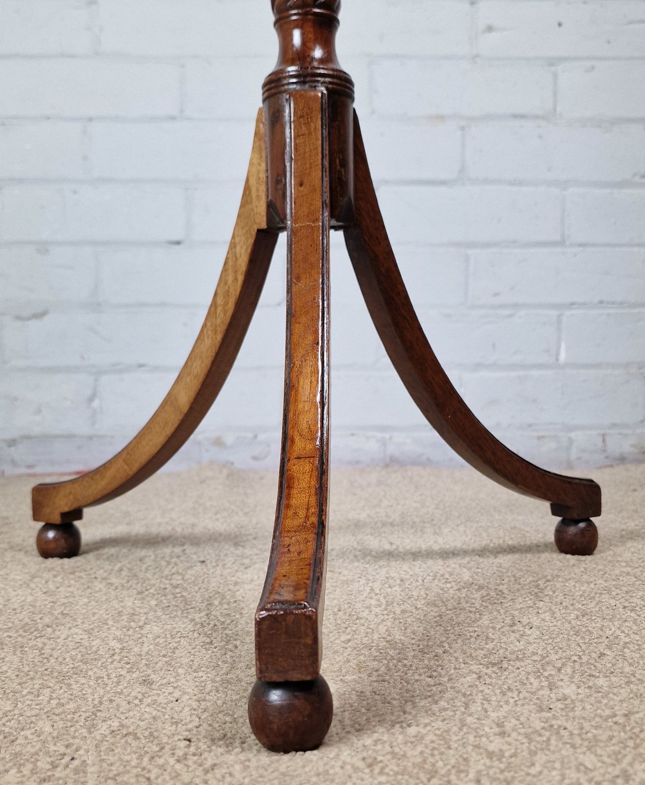 A Regency Mahogany And Boxwood Strung Tripod Table   Early 19th Century photo buy