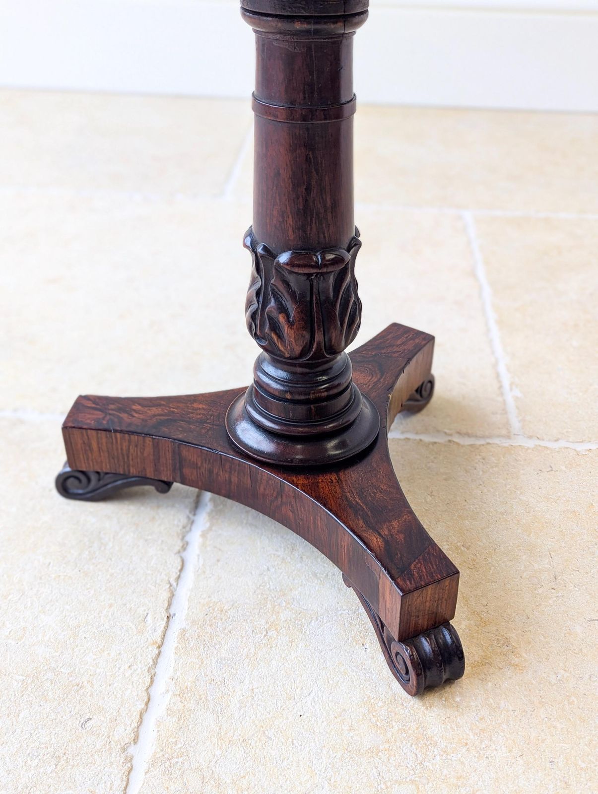 Furniture Antique William IV Rosewood Adjustable Piano Stool C.1830 photo