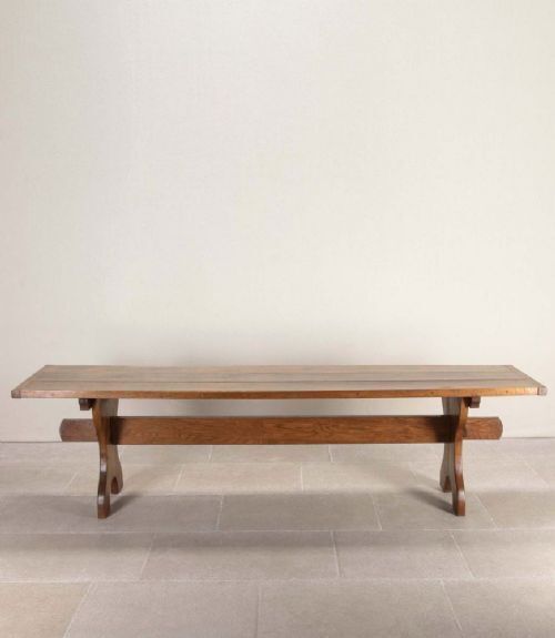 Nine Foot Long Georgian Oak Refectory Table photo for sale