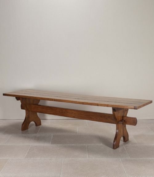 Nine Foot Long Georgian Oak Refectory Table photo Furniture