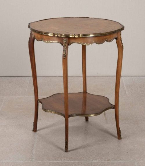 Early 19th Century French Marquetry Circular Occasional Table photo furniture