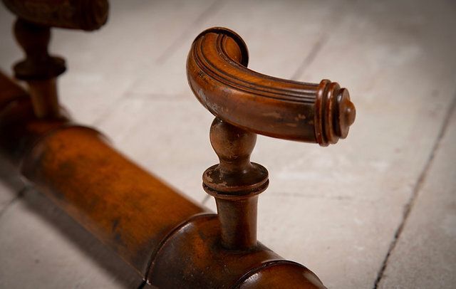 photo furniture French Antique Faux Bamboo Wall Coat Rail