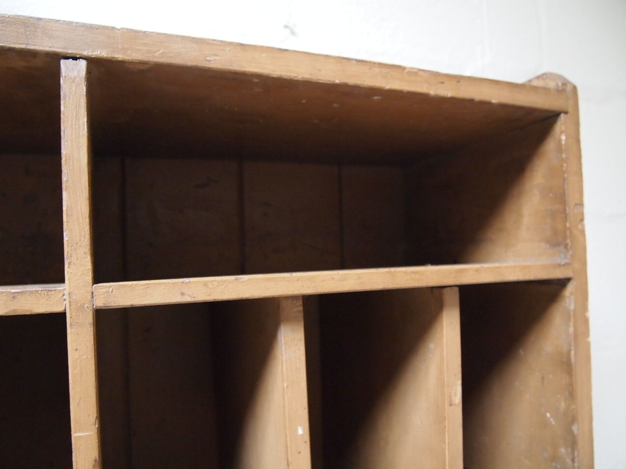 Vintage Solid Pine Pigeon Hole Storage Unit photo furniture
