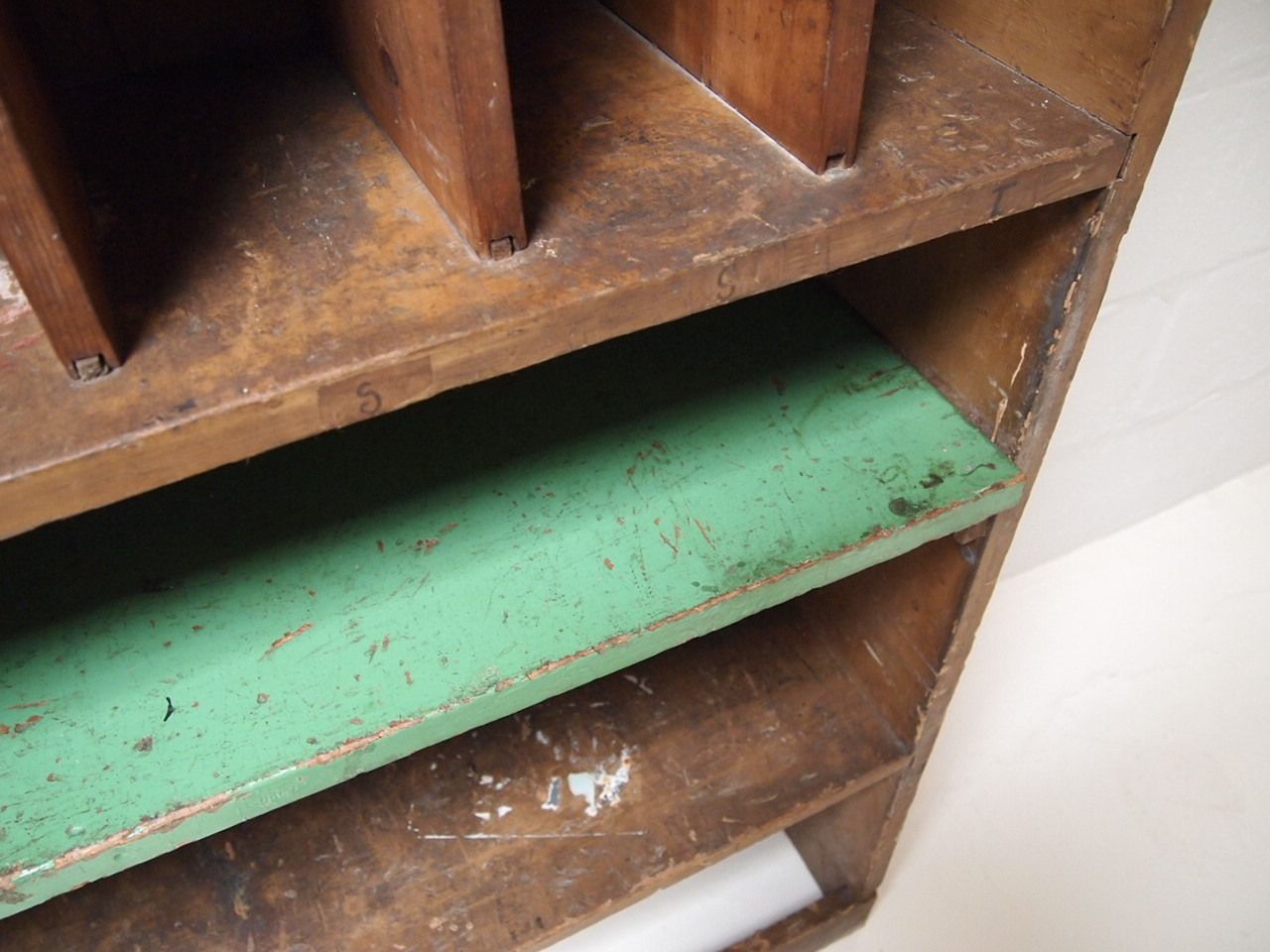 Vintage Solid Pine Pigeon Hole Storage Unit photo vinterior