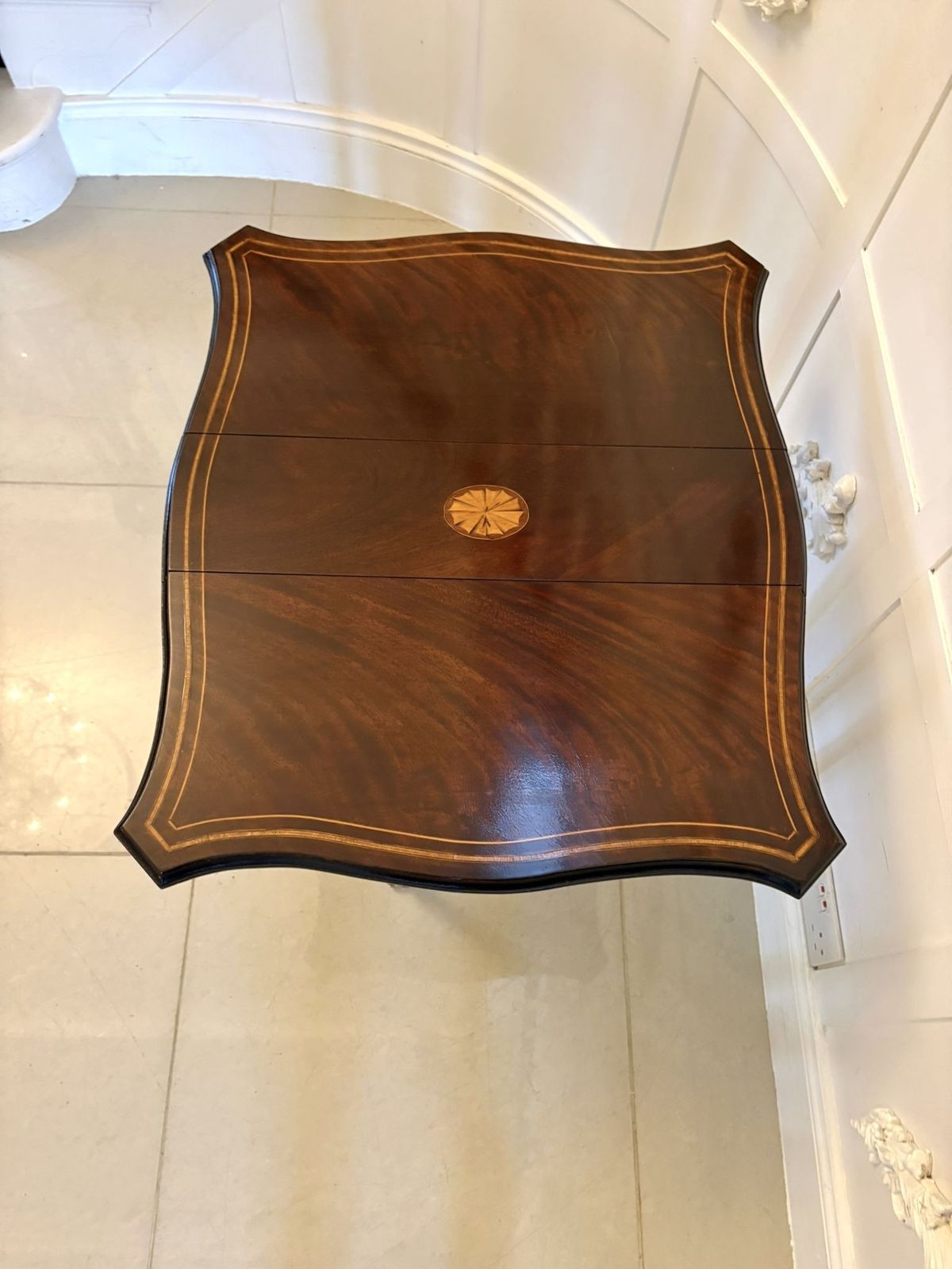Antique Mahogany Sutherland Occasional Table With Satinwood Inlay photo buy