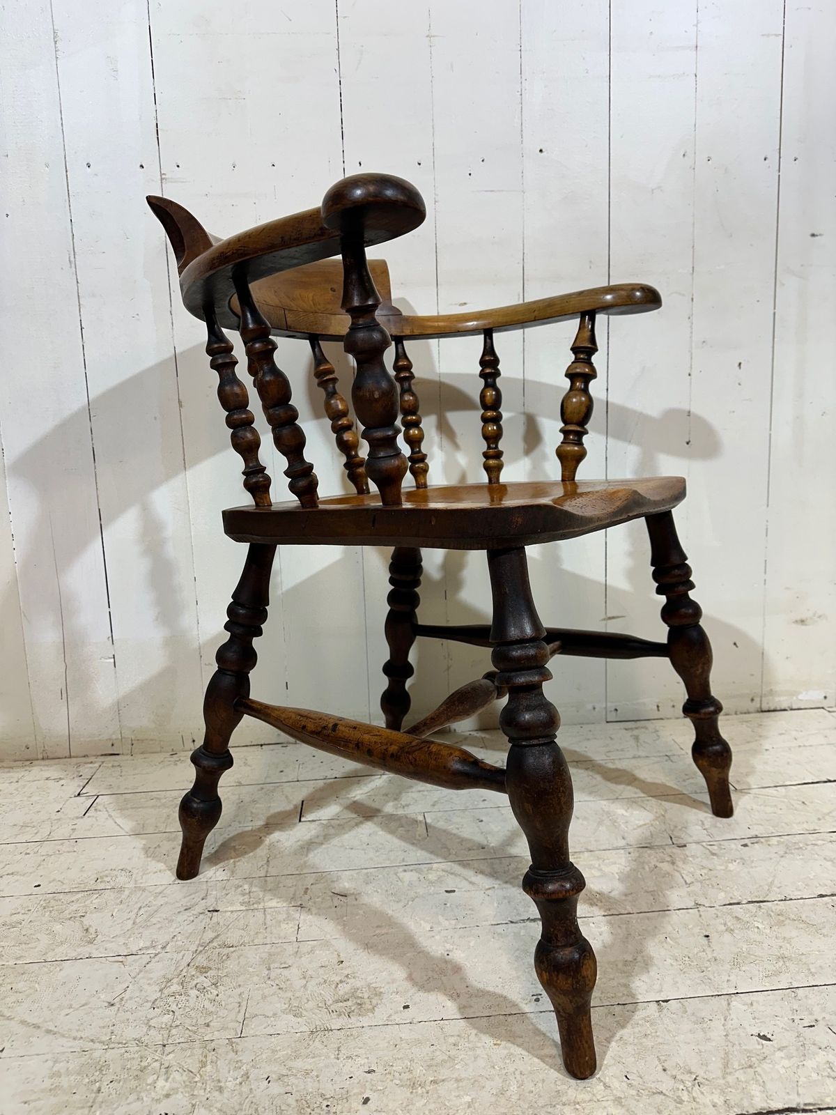 Hand Crafted Victorian Captains Armchair In Birch And Elm photo Furniture