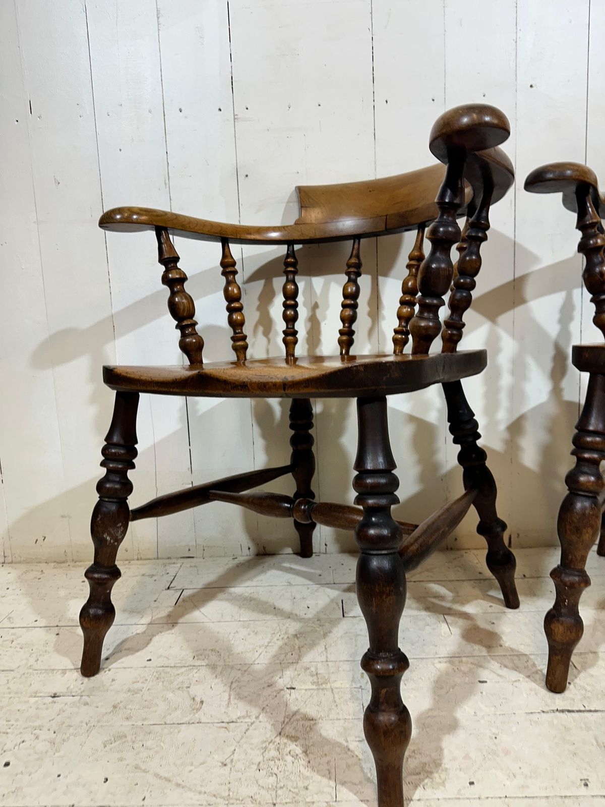 299.0 Hand Crafted Victorian Captains Armchair In Birch And Elm photo