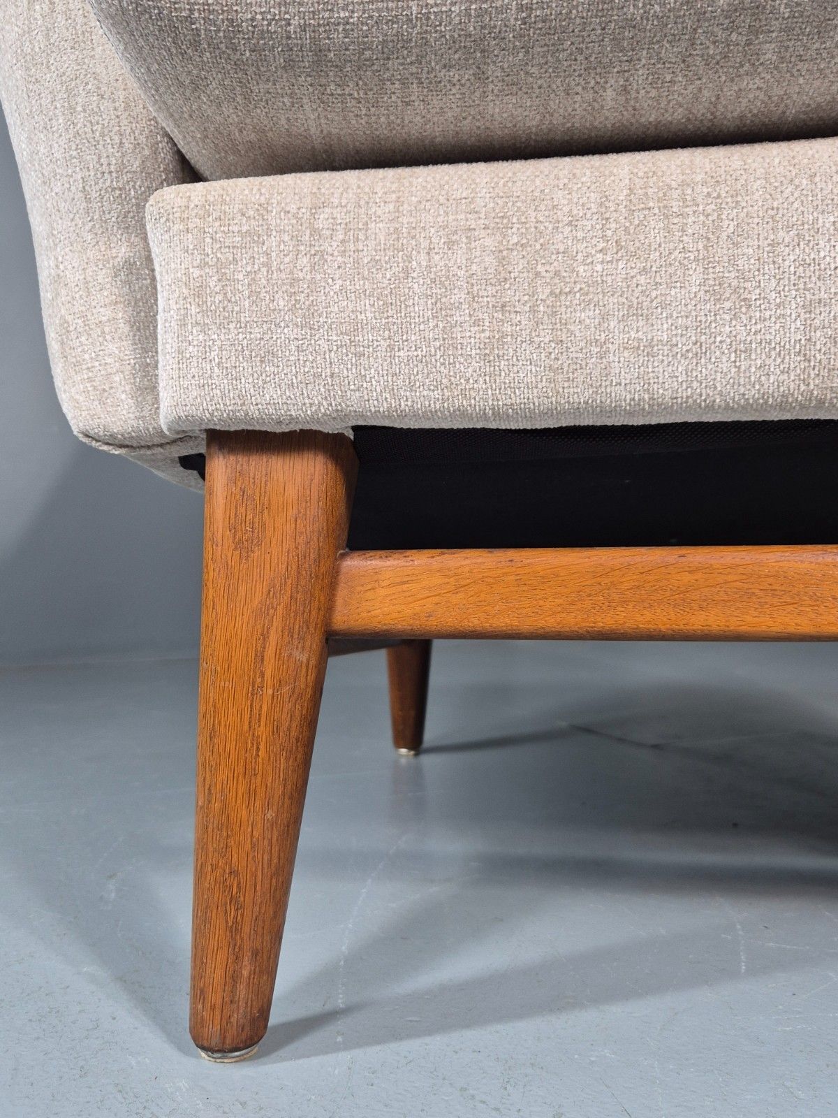 Vintage Danish Mid Century Lounge Chair Teak Frame New Upholstery Eb11777 Mnor photo vinterior