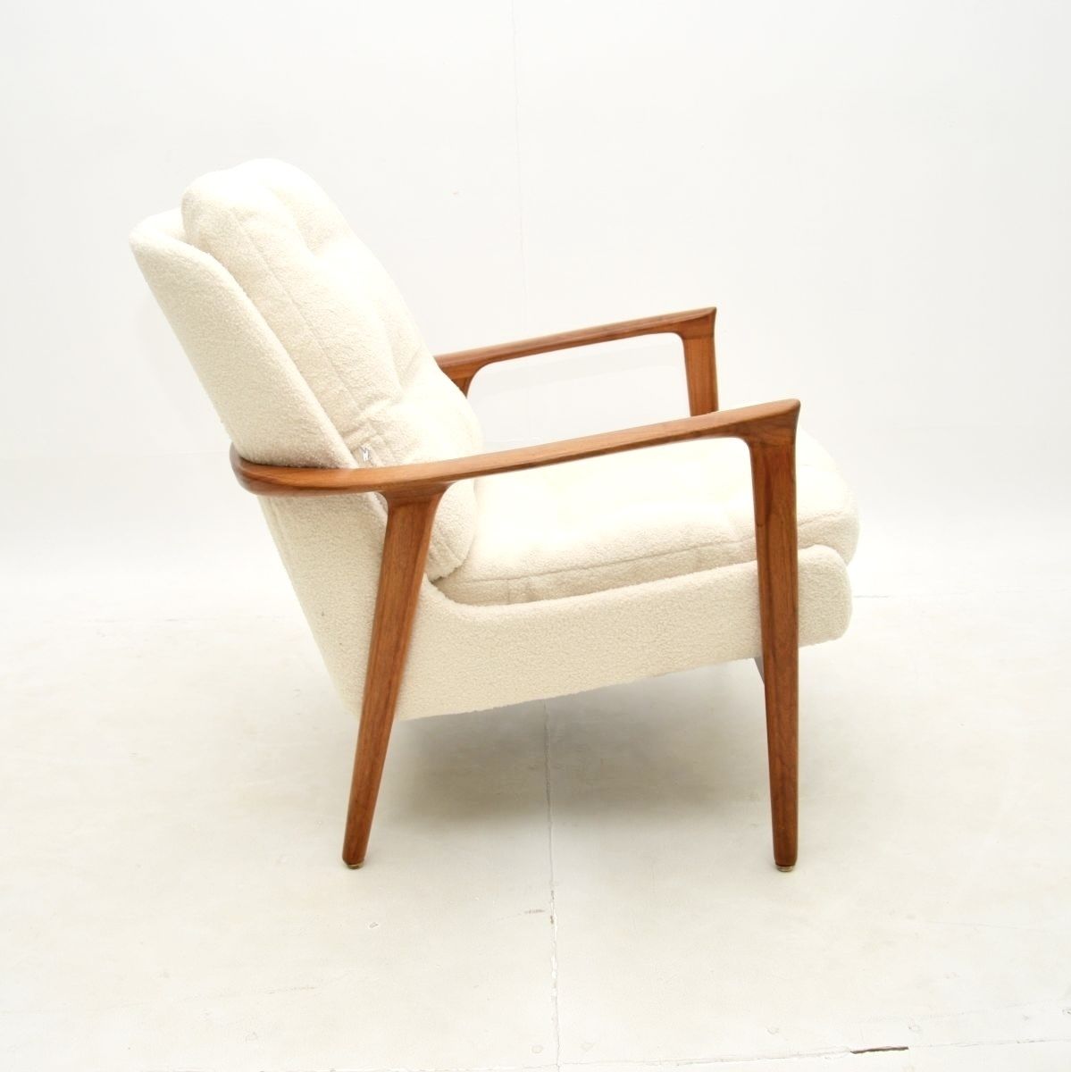 Pair Of Swedish Vintage Walnut Armchairs By Inge Andersson photo vinterior