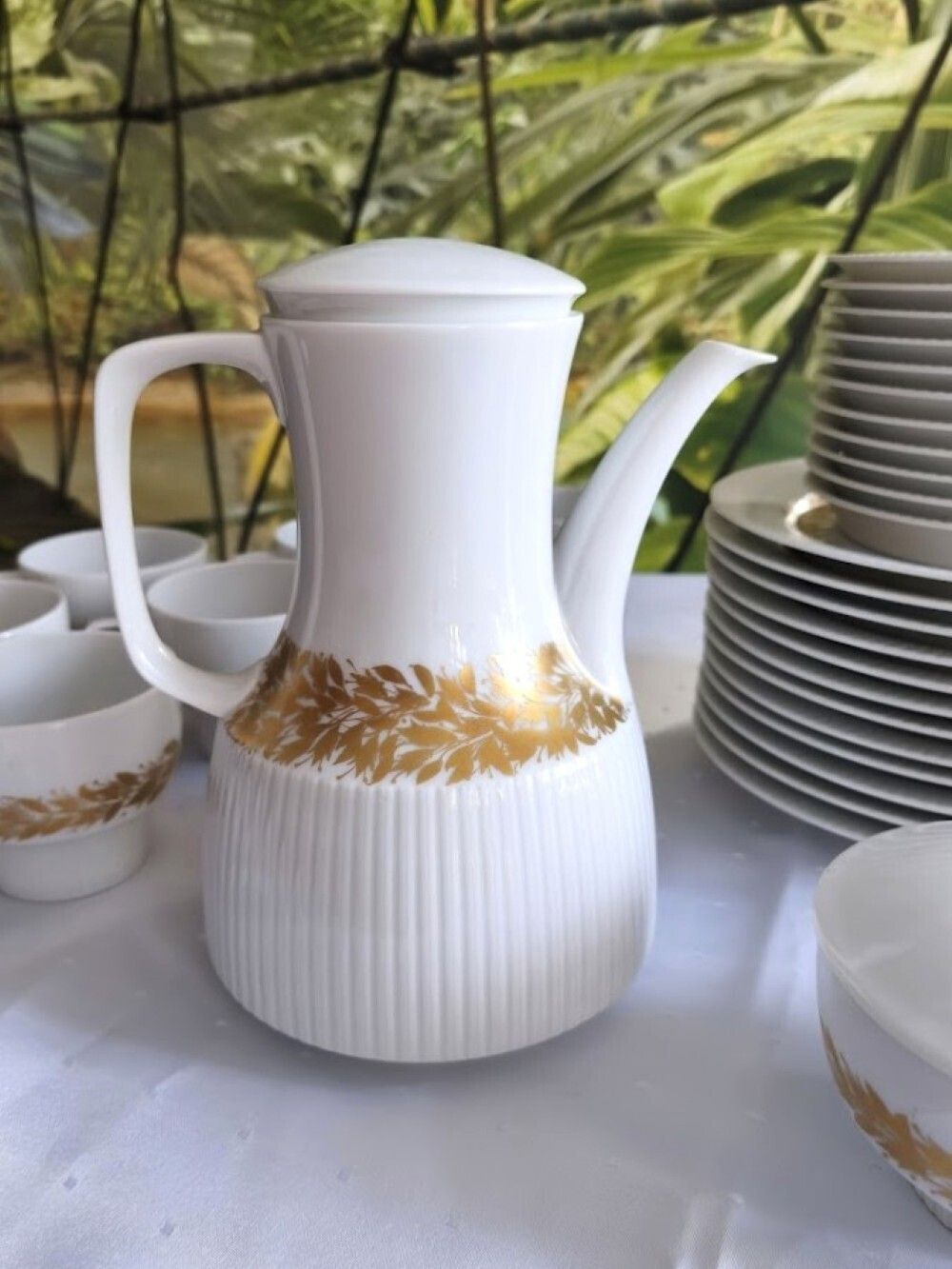 Tapio Wirkkala Voor Rosenthal Studio Line "Modulation" Porseleinen Koffie  En Dessertservies, Duitsland Ca. Jaren 1970, 39 Stuks photo 706.0