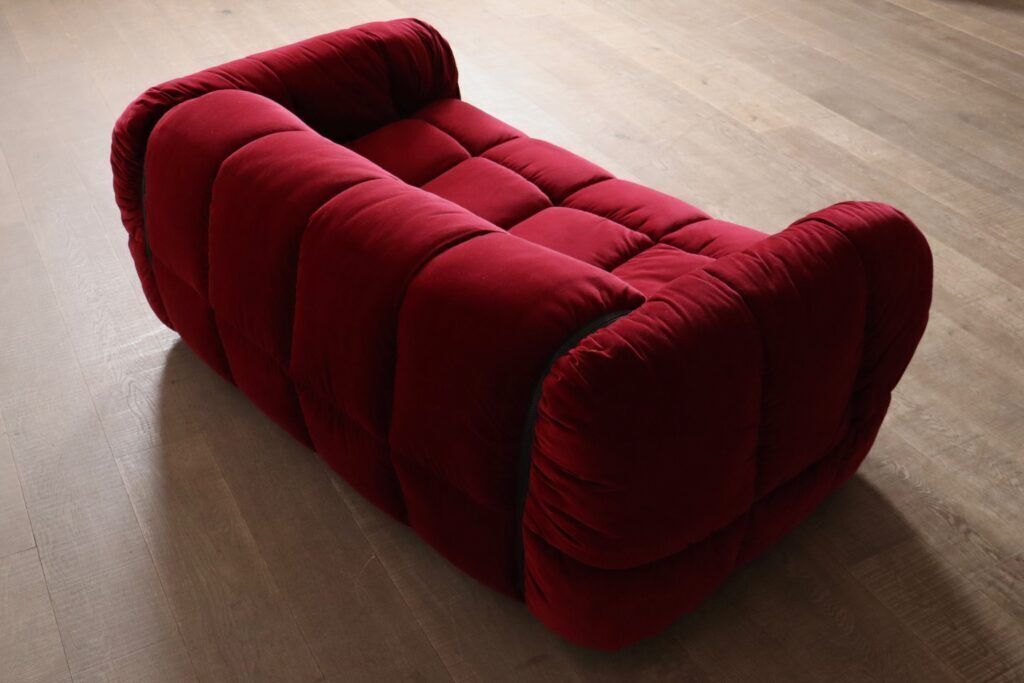 Cini Boeri For Arflex Strips Sofa In Velvet, Italy 1968 photo 1850.0