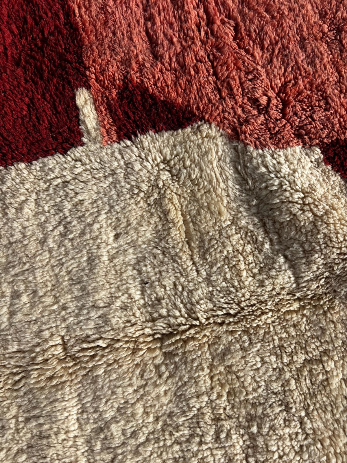 Textiles Square Moroccan Mrirt Rug Handmade Wool 190x200 Cm – Modern Berber Rug – Contemporary Moroccan Decor photo