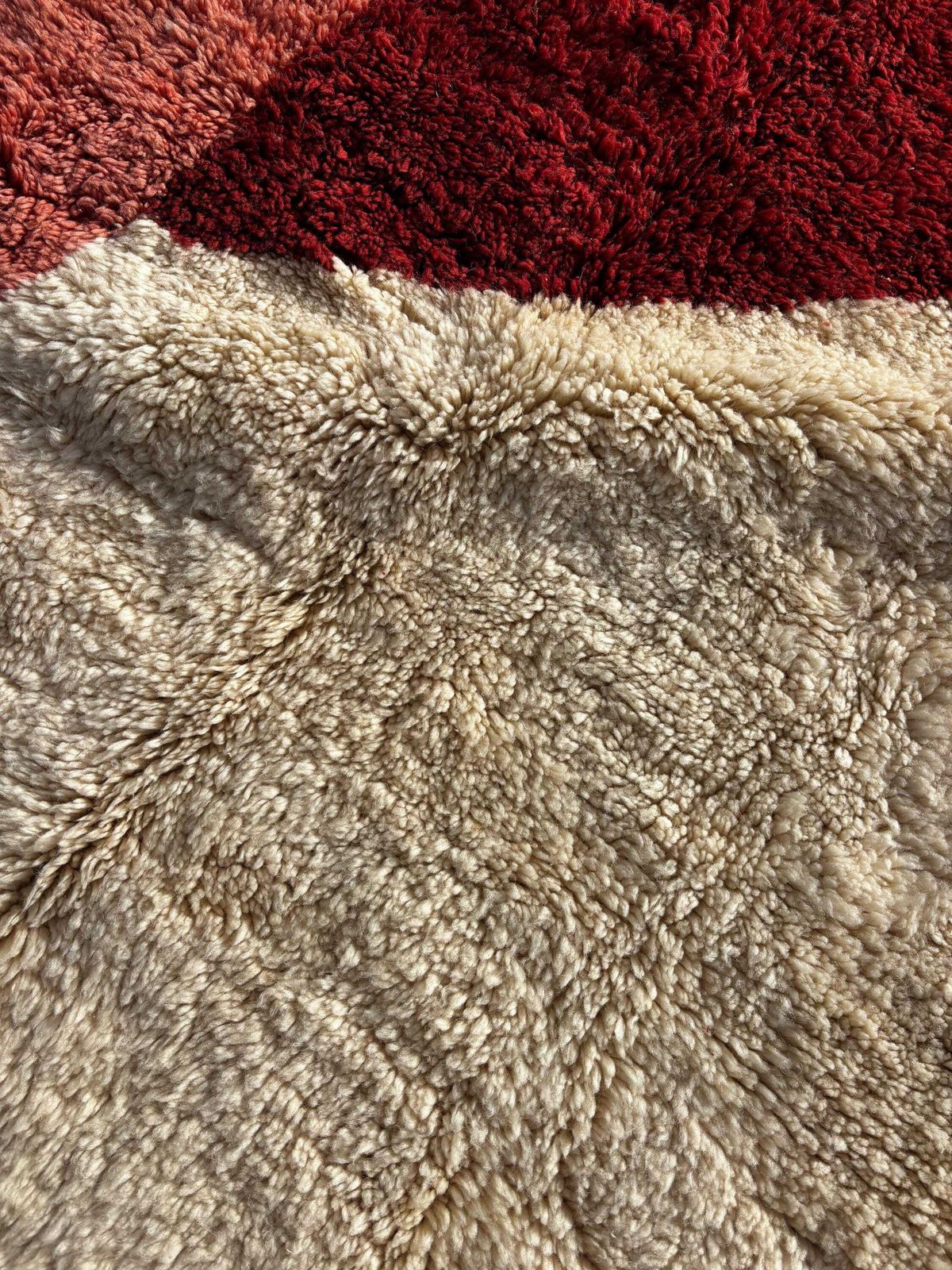 photo vinterior Square Moroccan Mrirt Rug Handmade Wool 190x200 Cm – Modern Berber Rug – Contemporary Moroccan Decor