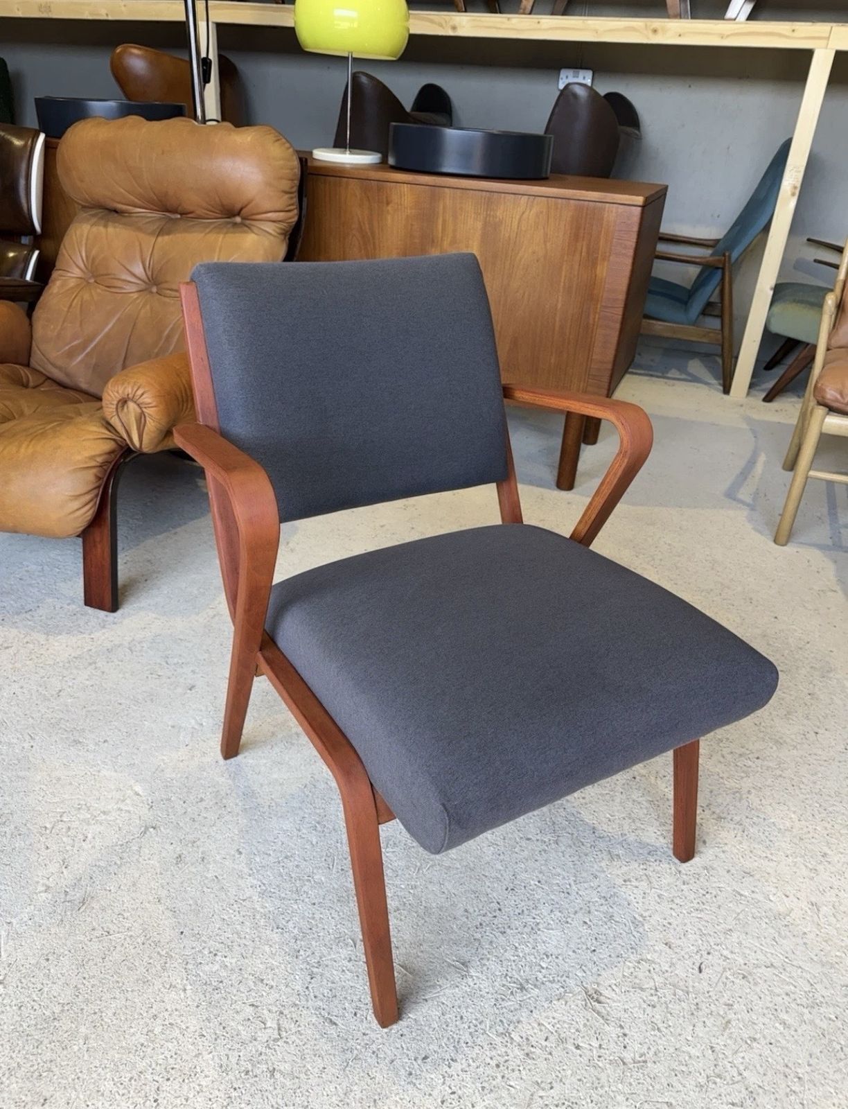 Bauhaus Easy Chair By Selman Selmanagic For Veb Deutsche Werkstätten Hellerau, German Ussr, 1950s photo 495.0