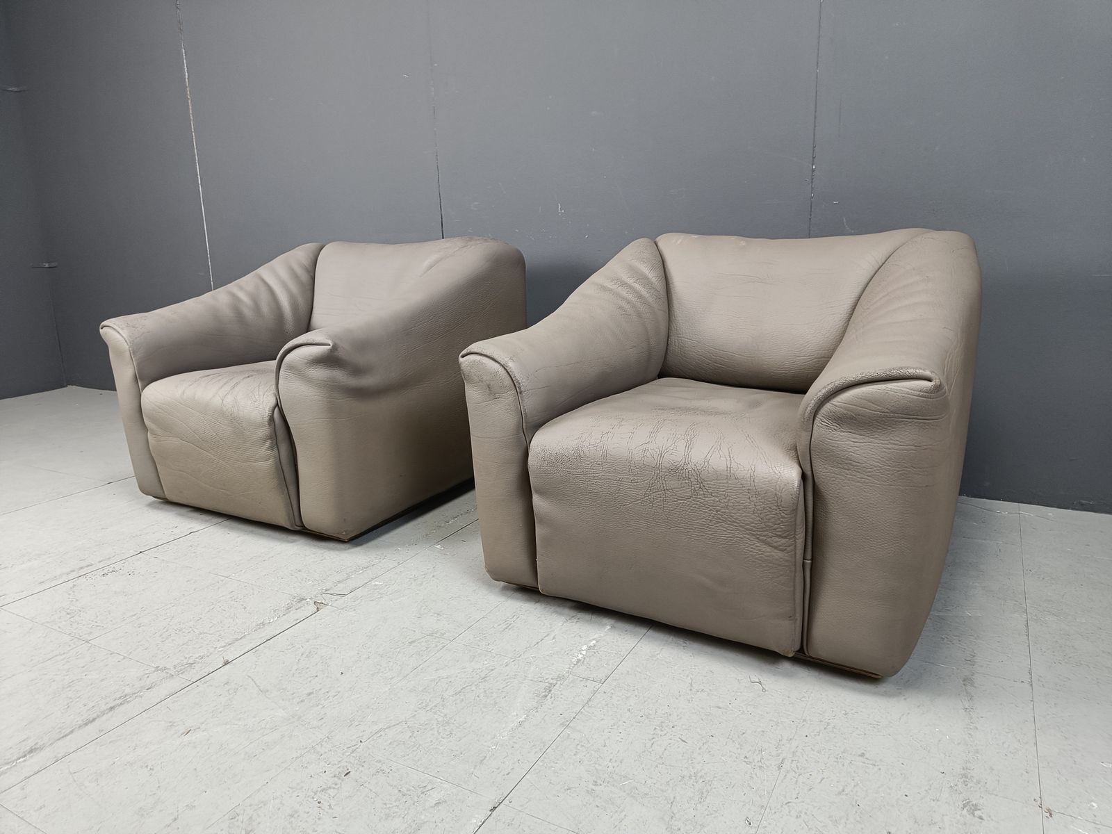 Pair Of Vintage Ds47 Armchairs By Desede, 1970s photo for sale