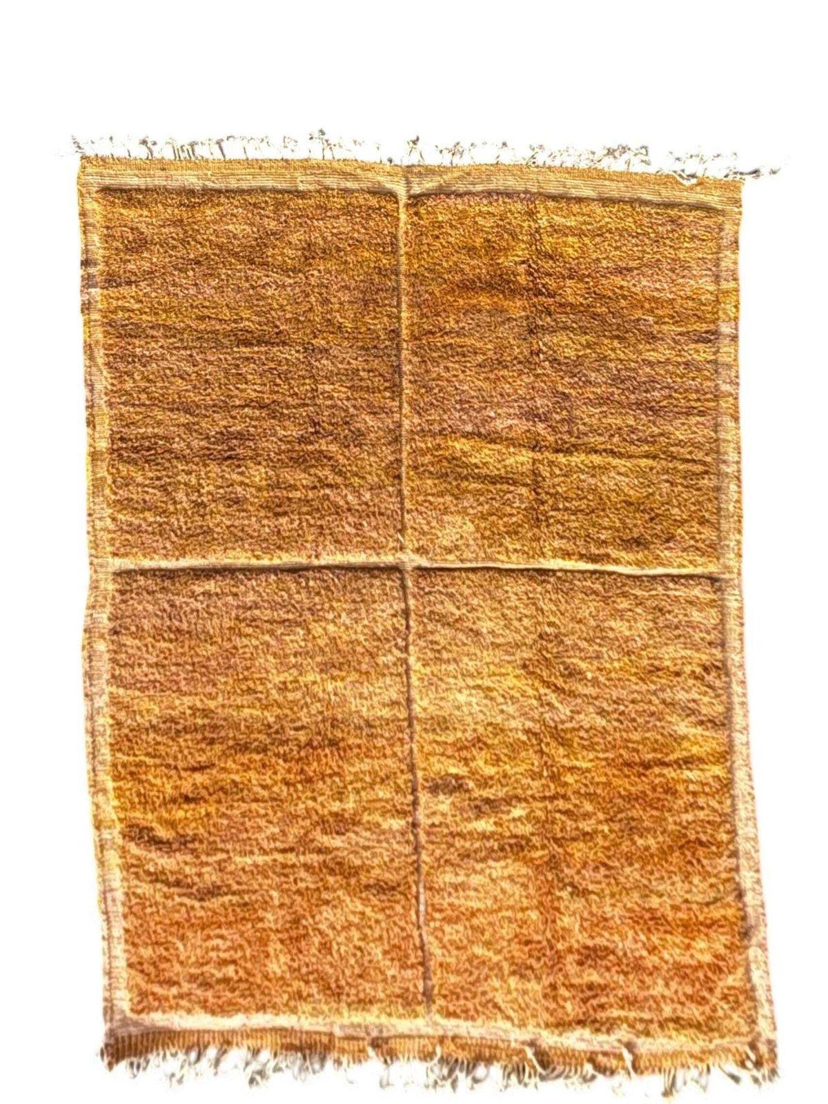 Large Moroccan Mrirt Rug 250x350 Cm – Handmade Wool Rug – Luxury Berber Area Rug – Thick Plush Carpet – Natural Brown Rug photo furniture