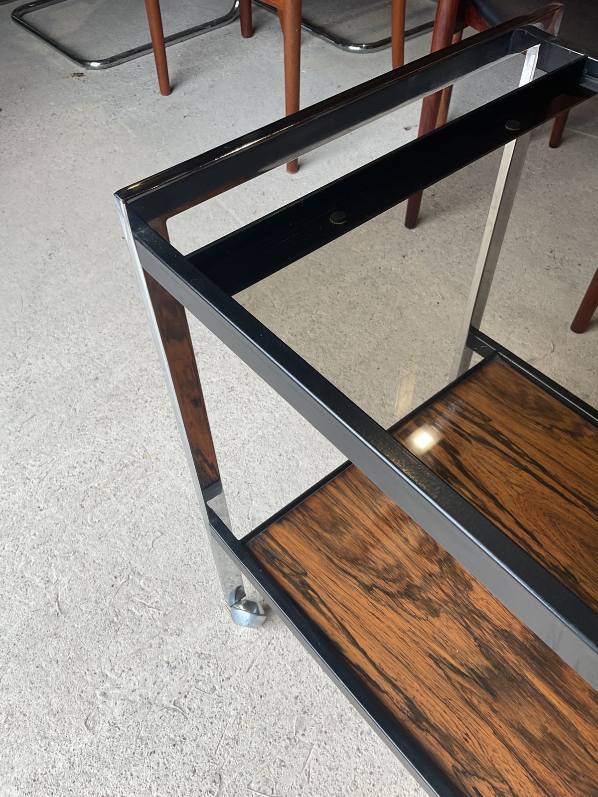 Art Deco Drinks Trolley By Howard Miller Design Associates Mid Century, 70s photo for sale