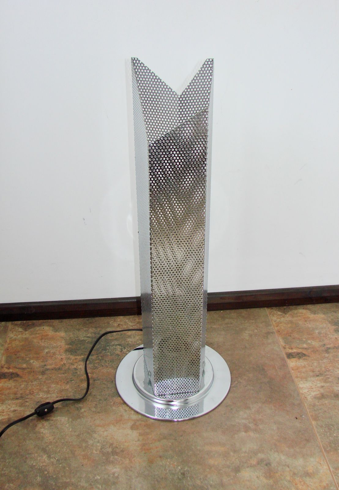 Modern 1980s Floor Lamp, Chrome, 62 Cm, E27 photo 129.0