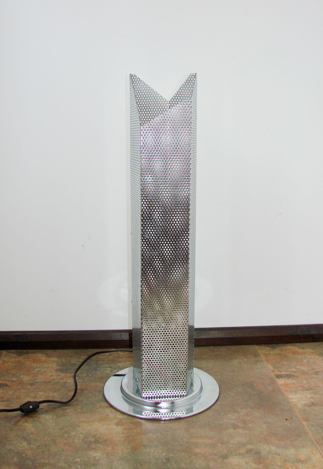Modern 1980s Floor Lamp, Chrome, 62 Cm, E27 photo vinterior