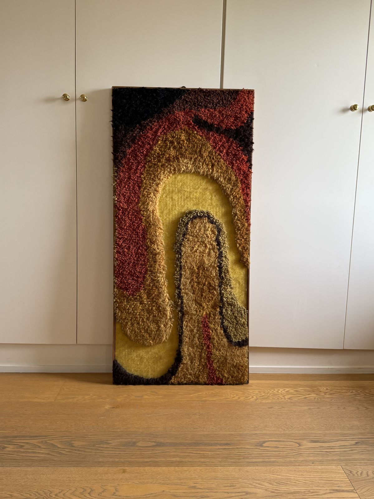 Space Age Wall Tapestry | Italian Mid Century Fabric Art 1970s photo Art