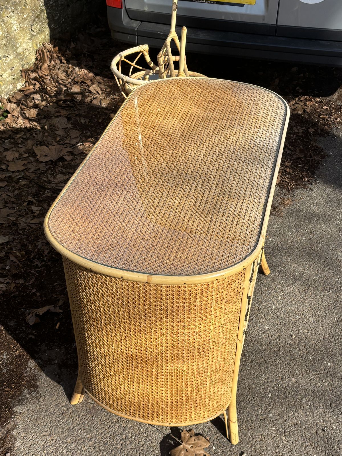 Vintage Mid Century Rattan Cane Bamboo Chest Of Drawers Czechoslovakia photo Furniture