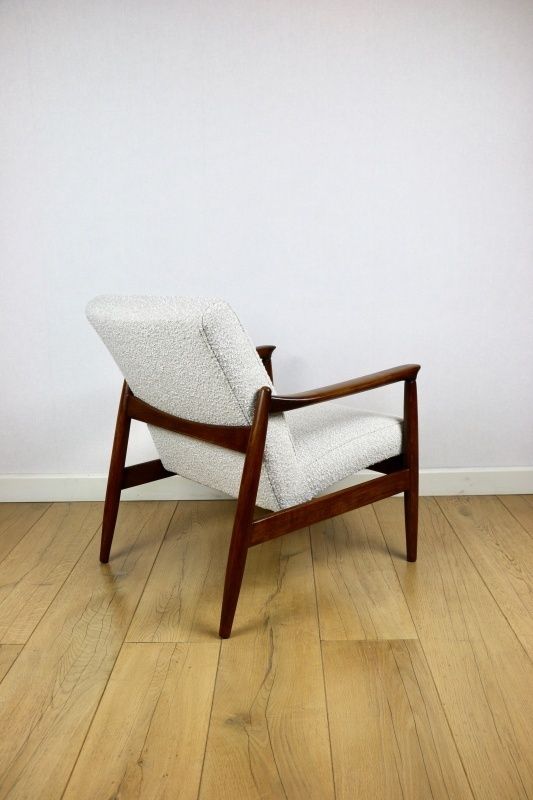 Gfm 64 Armchair, Designed By Edmund Homa From The 1970s, Ivory White   2 Pieces Available photo 634.0
