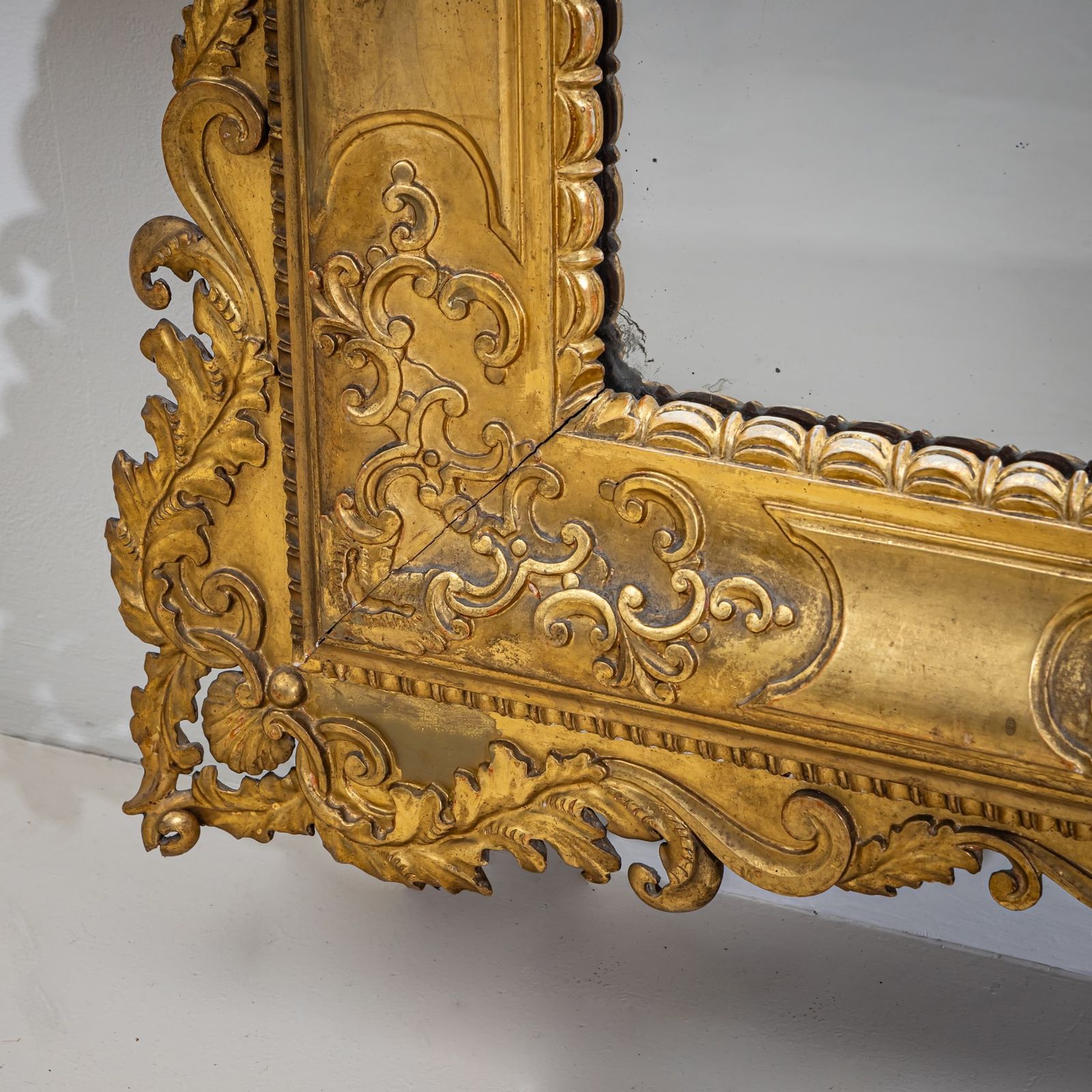 Large Florentine Baroque Style Wall Mirror, Italy, Late 19th Century photo Home Decor
