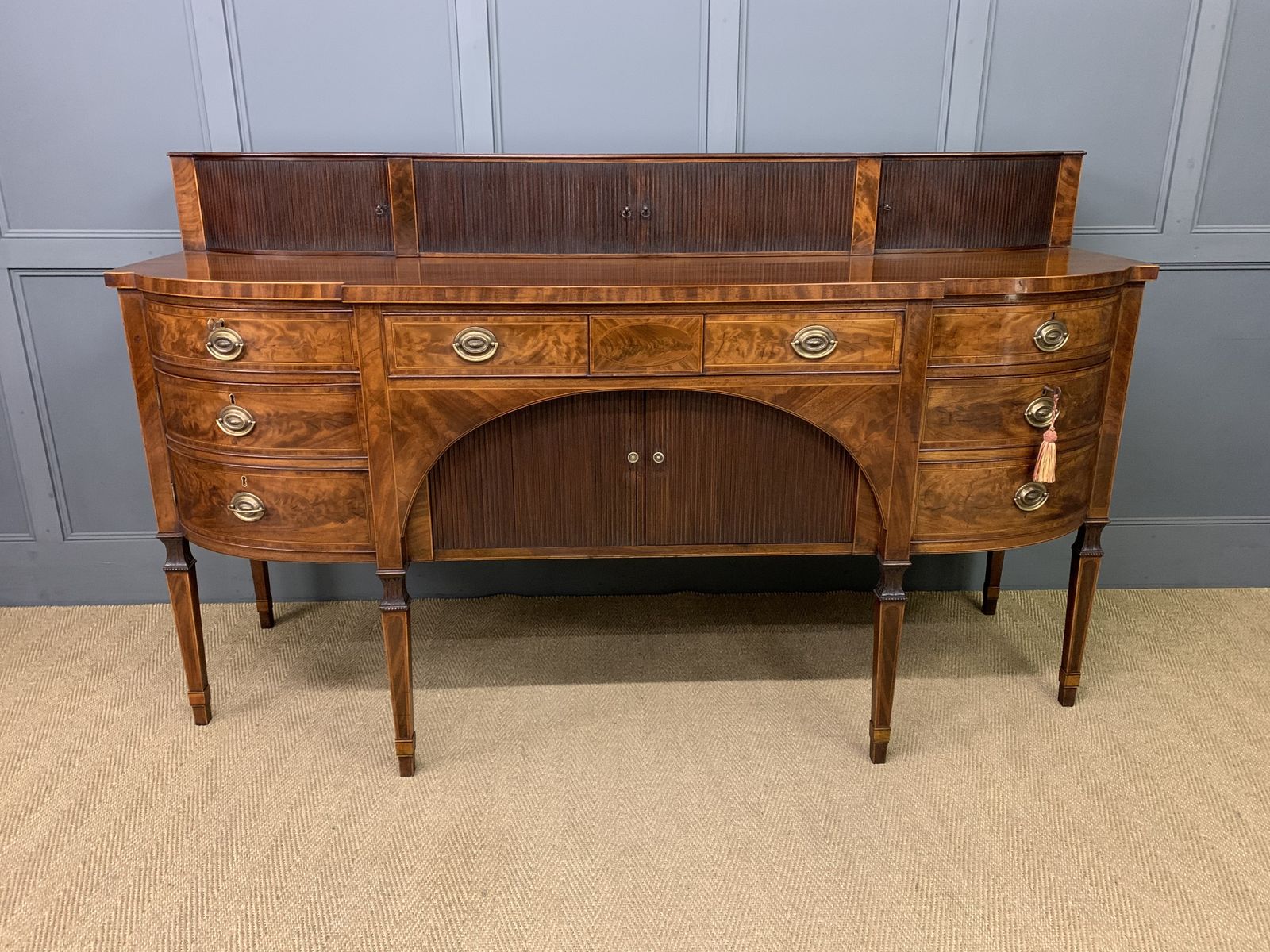 Large George III Inlaid Mahogany Sideboard photo for sale