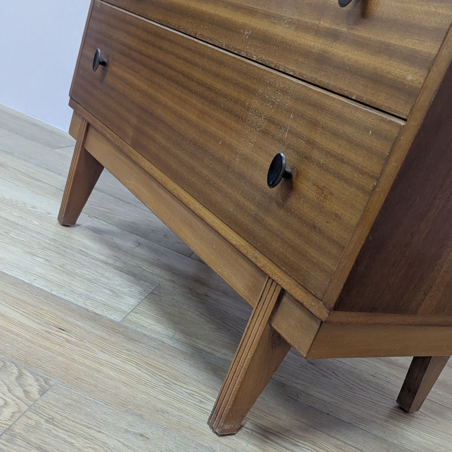 215.0 Vintage Early 1960s Tall Boy Chest Of Drawers By Austinsuite photo