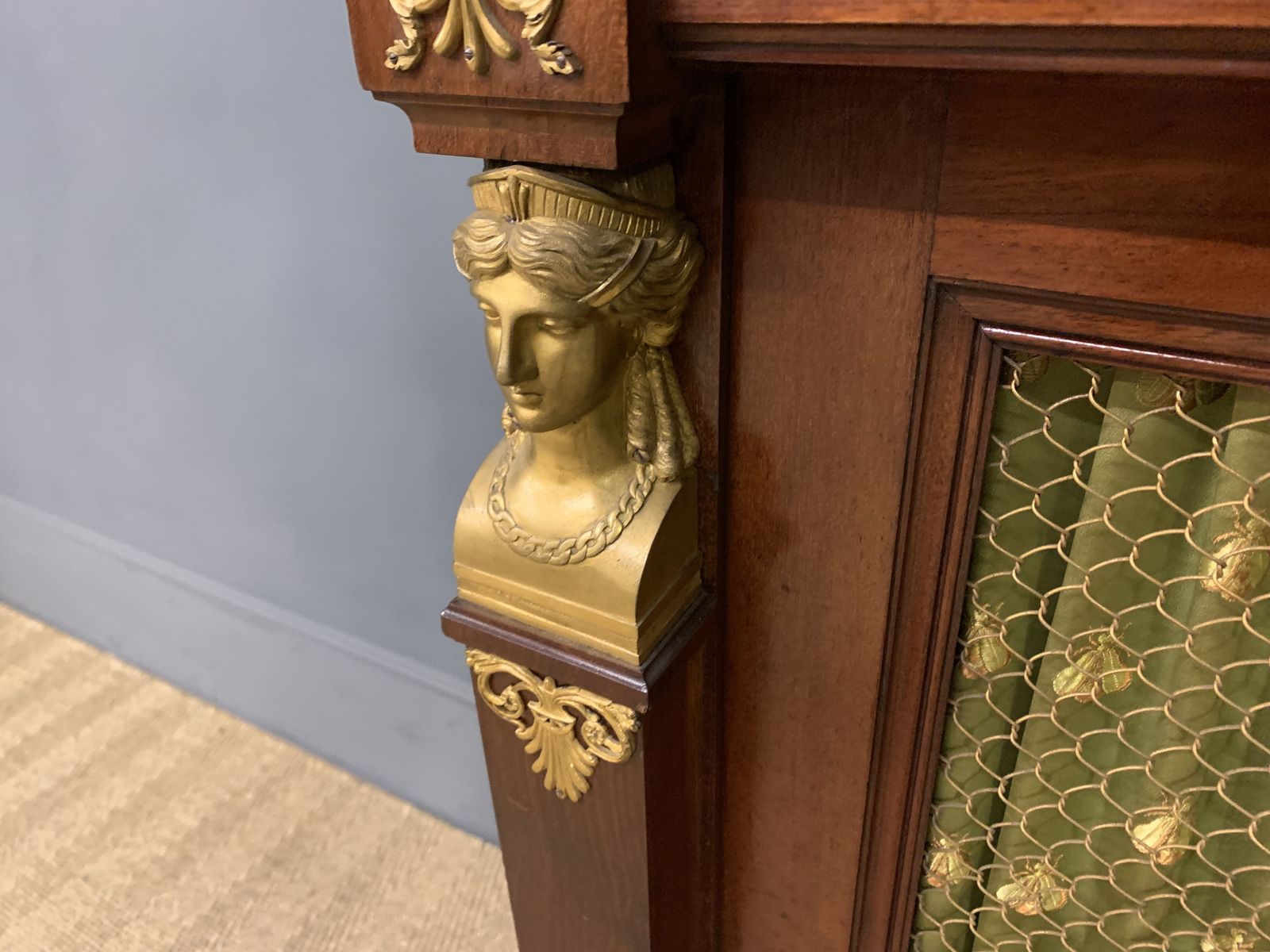 French Empire Mahogany Chiffonier photo vintage