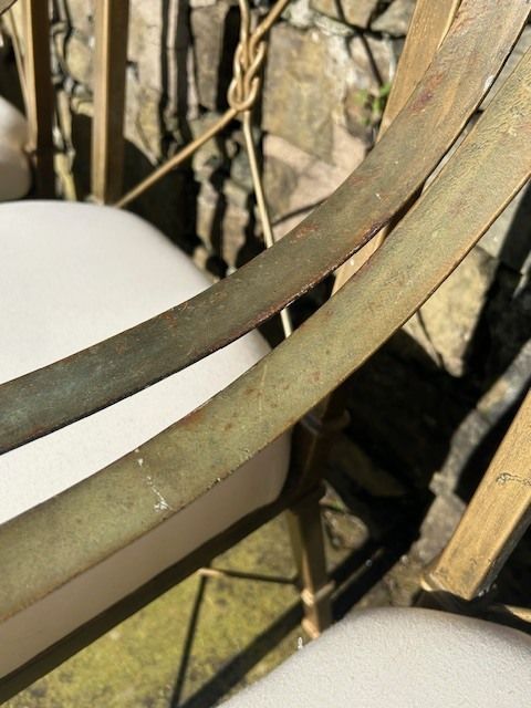 Hollywood Regency 1960s Italian Gilt Metal Armchairs | Set Of 4 photo buy