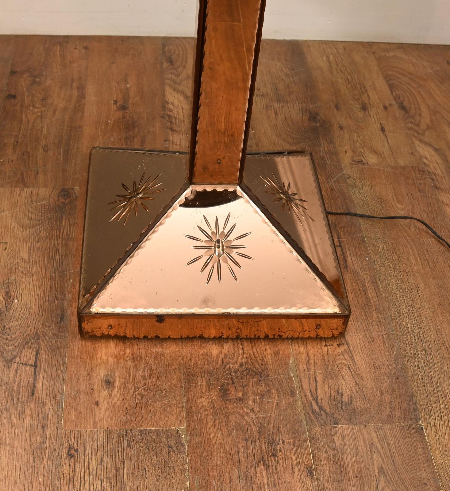 Art Deco Floor Lamp Glass Cocktail Table 1930s photo for sale