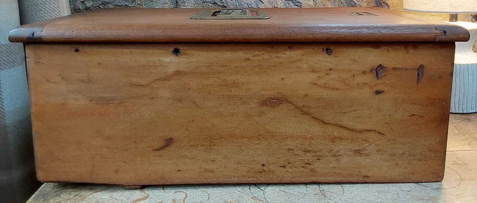 Antique Parnall And Sons Wooden Cash Box photo Furniture