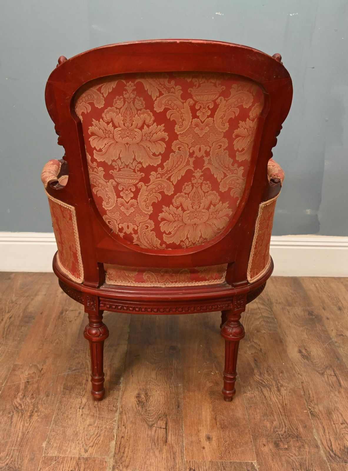 Pair Victorian Arm Chairs Mahogany Seats Chair Sofa photo buy