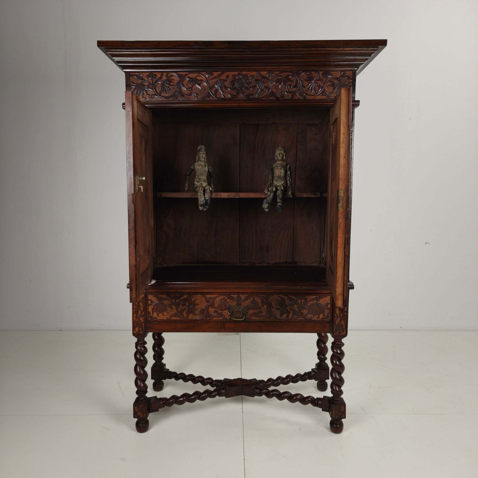 Late 19th Century Carved Colonial Cabinet – Dutch East Indies photo Furniture