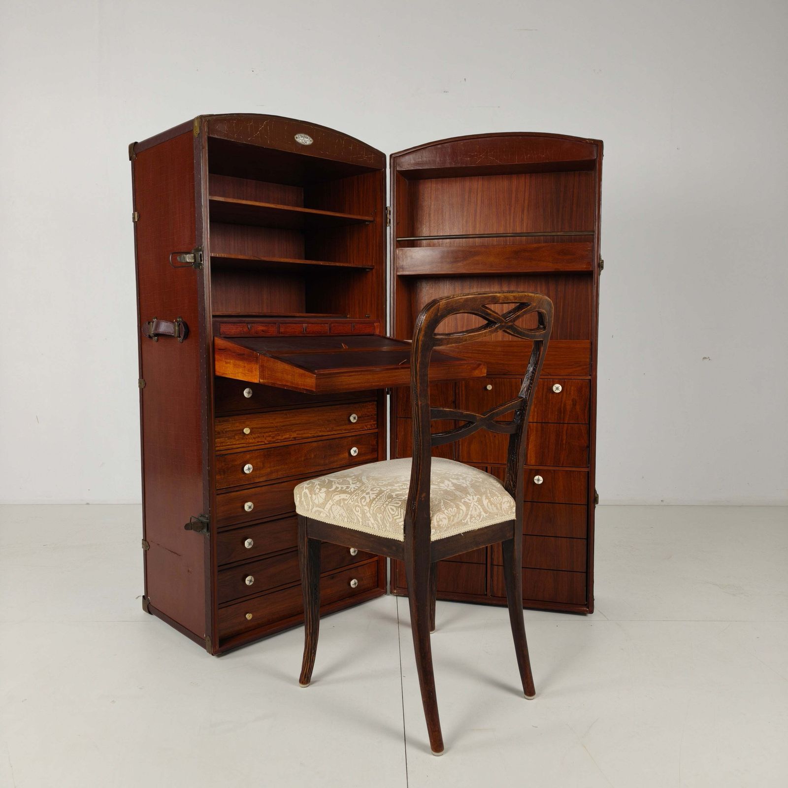 photo furniture Starbay Nautical Steamer Trunk Campaign Desk – 20th Century