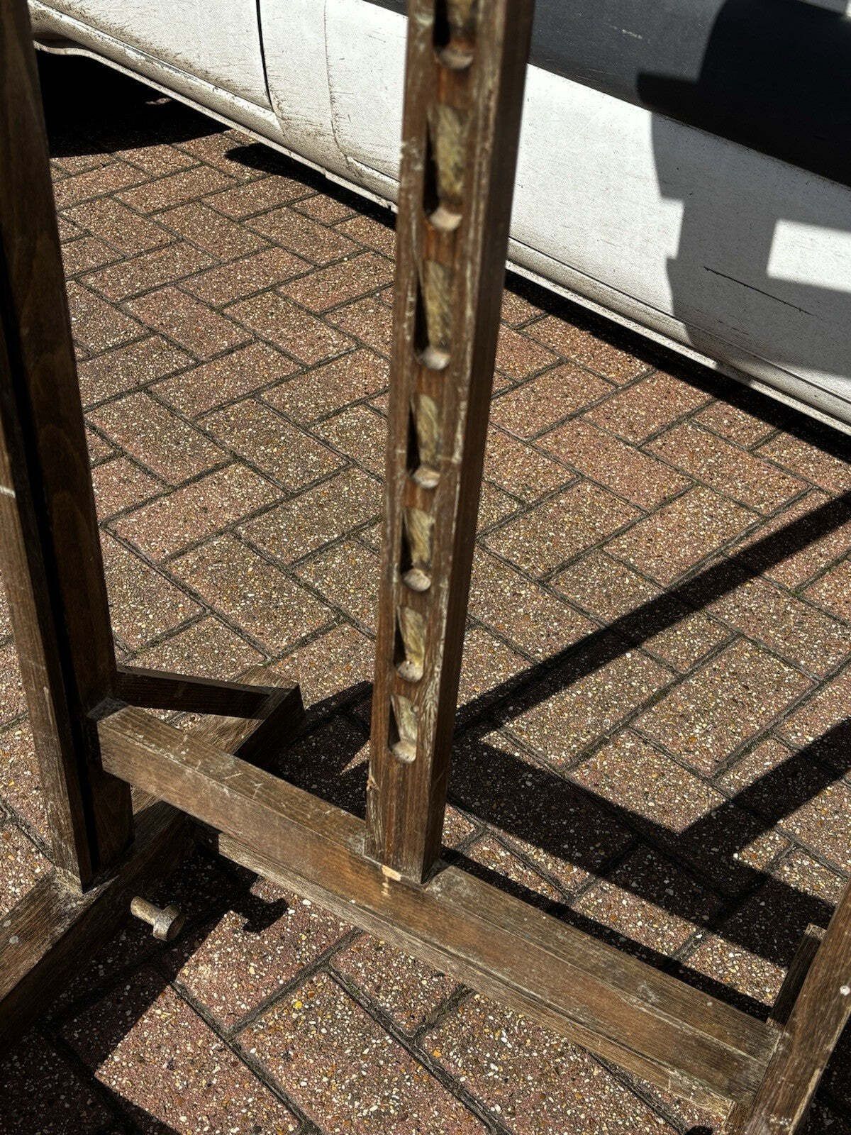 photo furniture Large Antique Oak Artist's Easel, Previously Owned By World Famous John W Mills