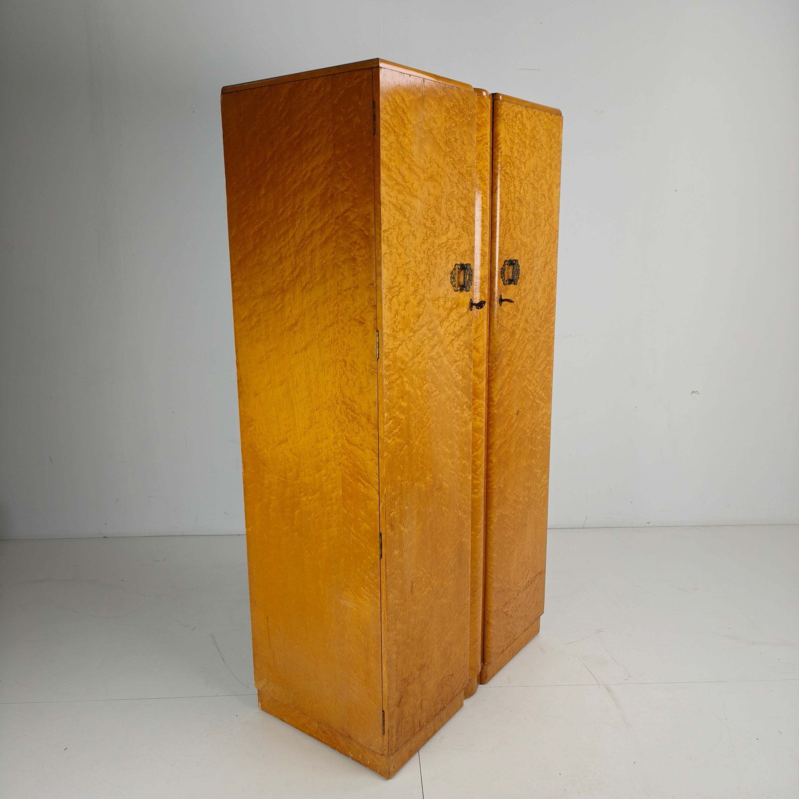 1188.0 English Art Deco Gentleman’s Wardrobe By Wrighton Furniture photo