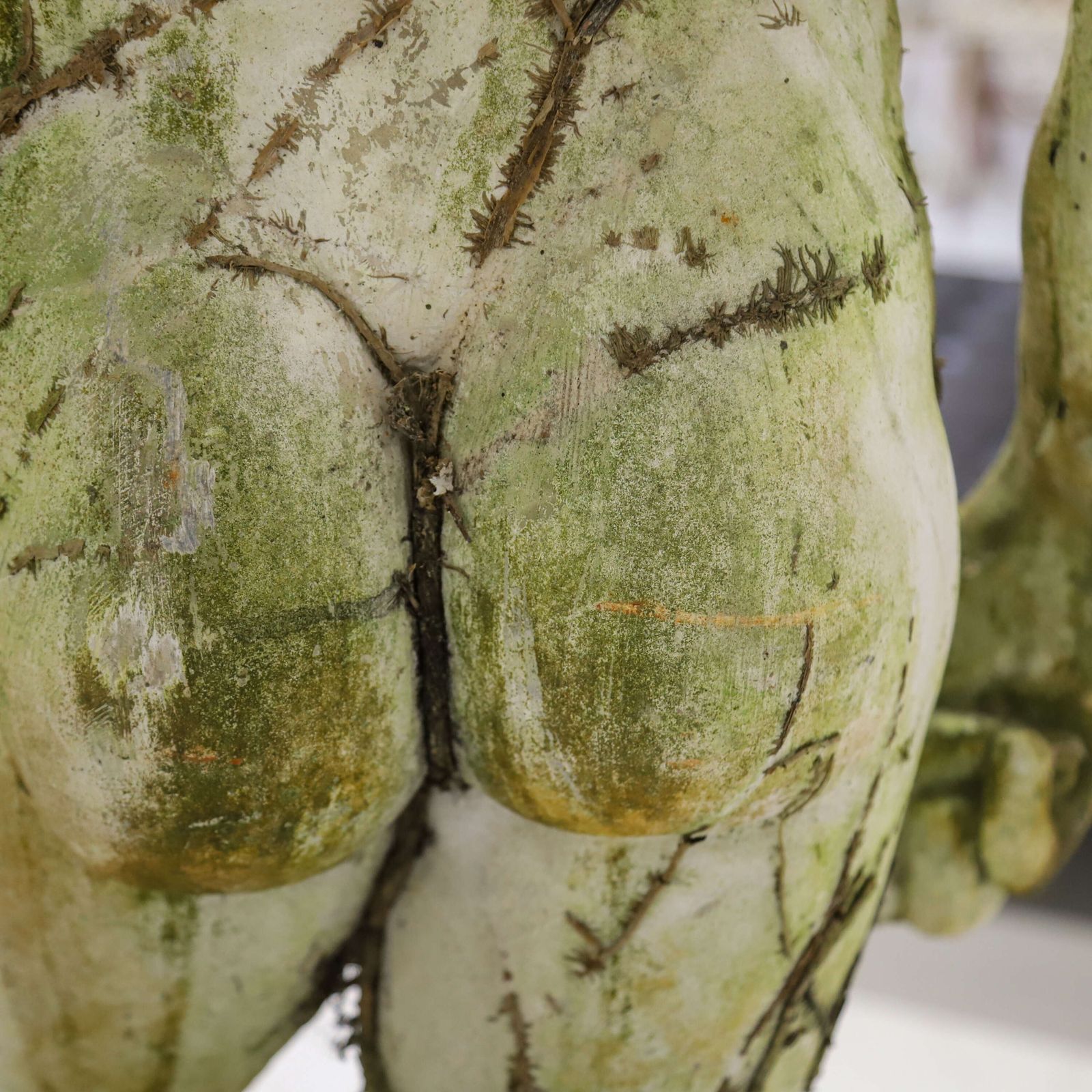photo furniture Early 20th‑Century Reconstituted Stone Figure Of David With Weathered Patina, C.1920 30s