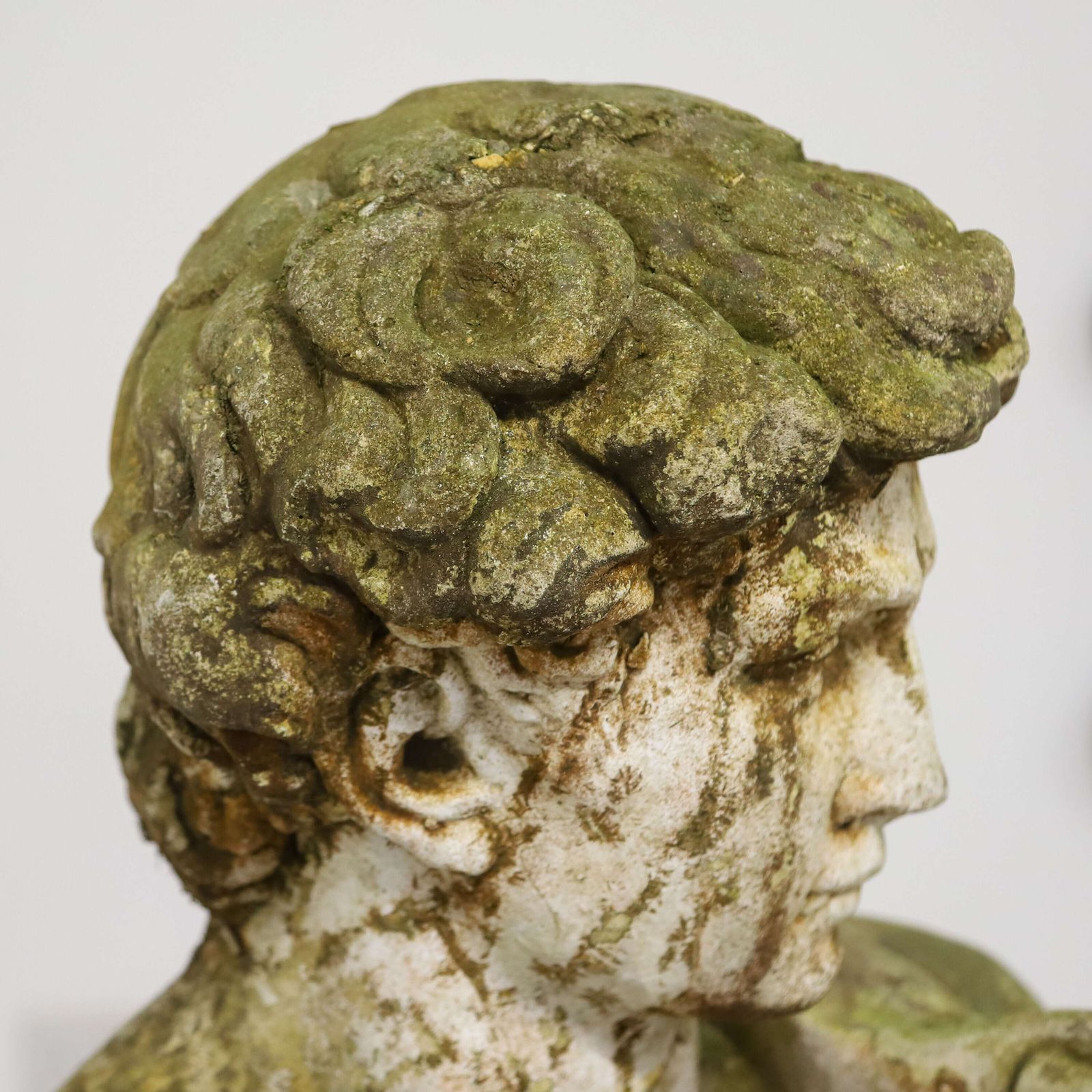 photo vinterior Early 20th‑Century Reconstituted Stone Figure Of David With Weathered Patina, C.1920 30s