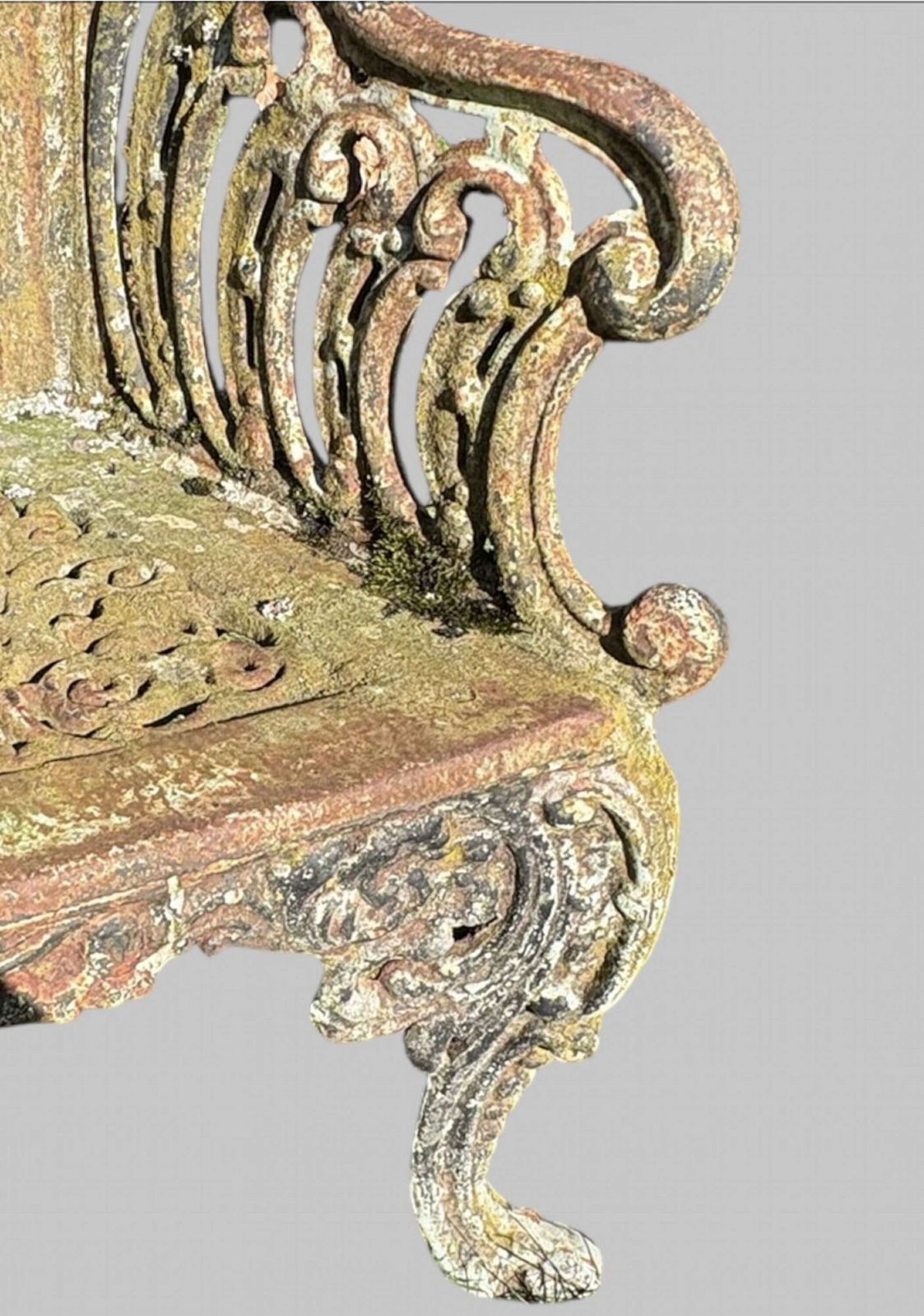 A Lovely Antique Cast Iron Garden Settee photo buy